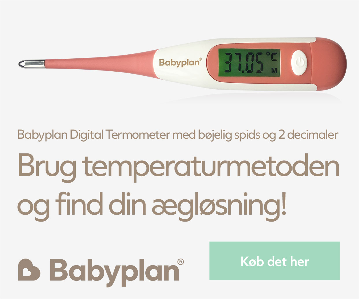 Babyplan Digital Termometer med bøjelig spids