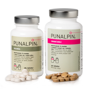 Punalpin Galanga og Granat æble