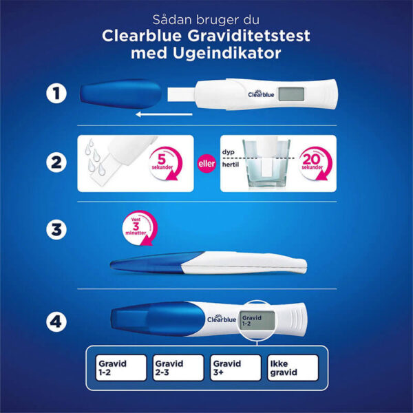 Clearblue digital graviditetstest med ugeindikator