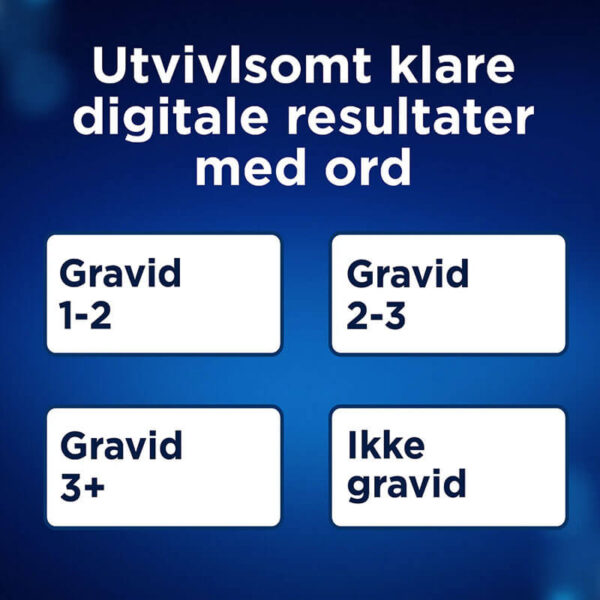 Clearblue digital graviditetstest med ugeindikator