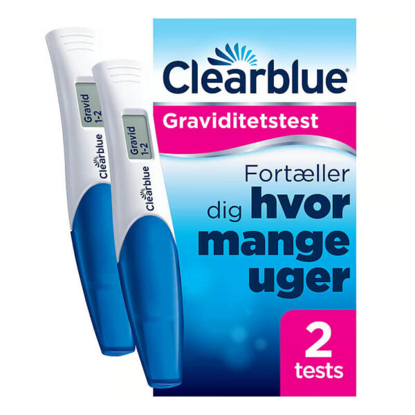 Clearblue digital graviditetstest med ugeindikator - 2 stk