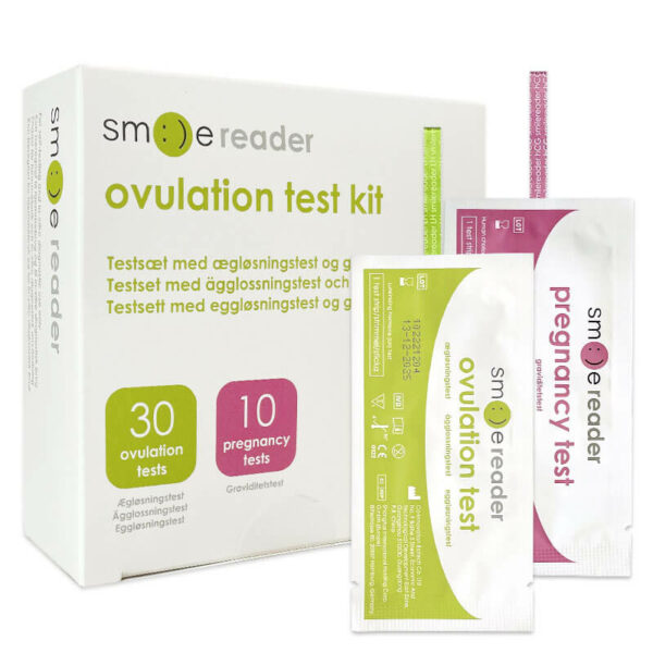Smile Reader ægløsningstest og graviditetstest strimmel