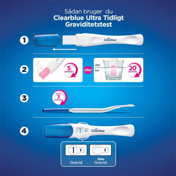 Clearblue Ultra Tidligt graviditetstest - 3 stk