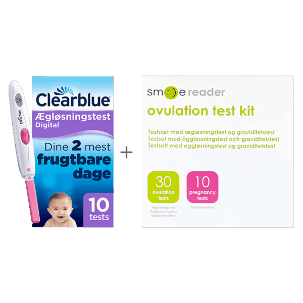 Bundle med Clearblue Ægløsningstest + Smile Reader