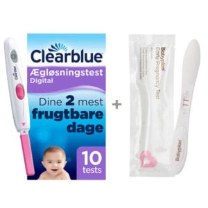 Bundle med Clearblue Ægløsningstest + Babyplan Tidlig Graviditetstest Stav