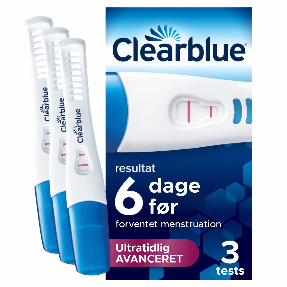 Clearblue Ultratidlig Avanceret Graviditetstest - 3 stk