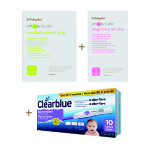 Bundle med Clearblue Advanced Digital Ægløsningstest 10 stk + New Smile Reader