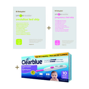 Bundle med Clearblue Ægløsningstest + New Smile Reader