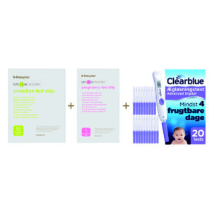 Bundle med Clearblue Advanced Digital Ægløsningstest 20 stk + New Smile Reader