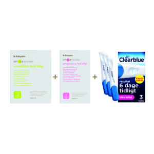 Bundle med Clearblue Tidlig Graviditetstest 3 stk + New Smile Reader
