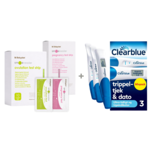 Pakke med Clearblue Triple Check + ny Smile Reader