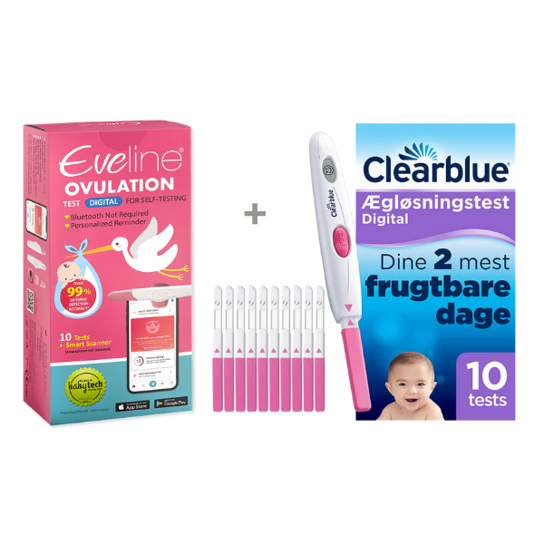Eveline Smart Fertilitetssystem & Clearblue Digital Ægløsningstest - Dobbelt Digital Præcision til at Finde Dine Mest Fertile Dage