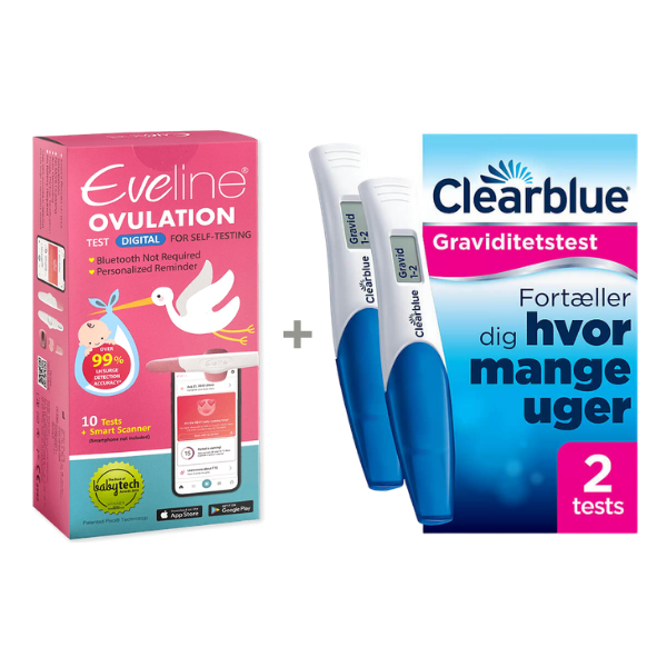 Eveline Smart Fertilitetssystem & Clearblue Digital med Ugeindikator - Digital Klarhed fra Ægløsning til Graviditetsbesked
