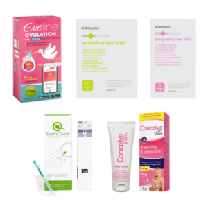 Eveline Smart Fertilitetssystem, Smile Reader, SwimCount Sædkvalitetstest & Conceive Plus 75ml – Komplet Parkit til Jeres Fertilitet