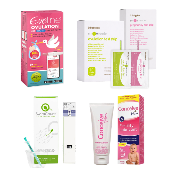 Eveline Smart Fertilitetssystem, Smile Reader, SwimCount Sædkvalitetstest & Conceive Plus 75ml – Komplet Parkit til Jeres Fertilitet
