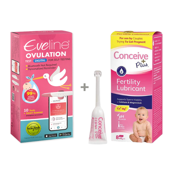 Eveline Smart Fertilitetssystem & Conceive Plus Fertilitetsgel - Komplet Pakke til at Finde Det Rette Tidspunkt og Øge Chancen