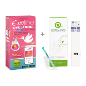 Eveline Smart Fertilitetssystem & SwimCount Sædkvalitetstest – Komplet Pakke til Begge Partners Fertilitet