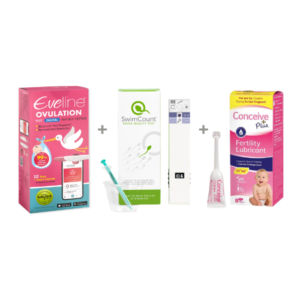Eveline Smart Fertilitetssystem, SwimCount Sædkvalitetstest & Conceive Plus – Komplet Pakke til Begge Partnere