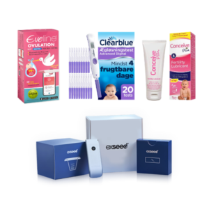 Eveline Smart Fertilitetssystem, Clearblue Advanced Digital 20-pak, ExSeed Health Sædtest & Conceive Plus 75ml – Premium Fertilitetssystem