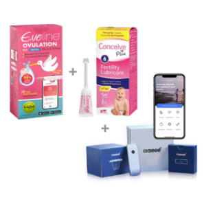 Eveline Smart Fertilitetssystem, ExSeed Health Sædtest & Conceive Plus – Komplet Digital Fertilitetspakke til Begge Partnere