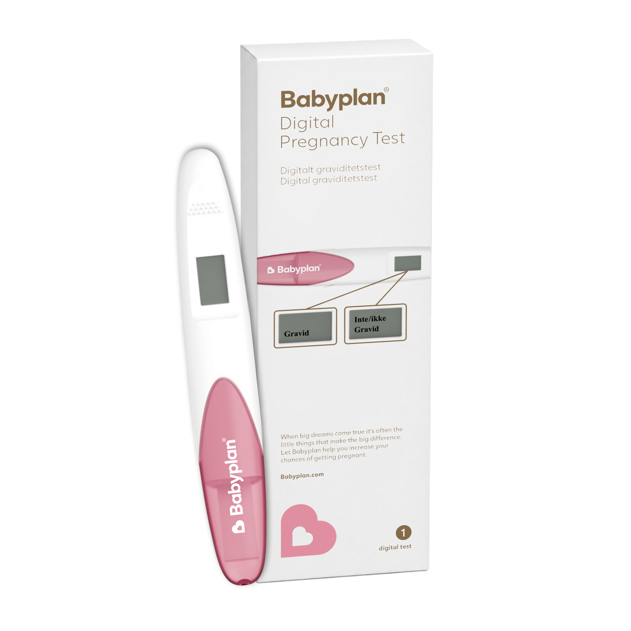 Babyplan Digital Graviditetstest - 1 stk.