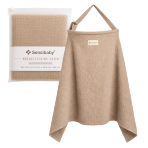 Sensibaby ammeslag i 100% dobbeltsidet bomuld – Justerbart og åndbart – Brun